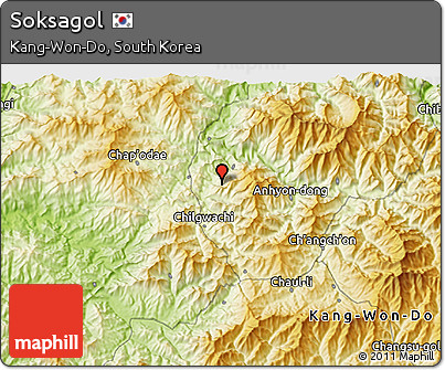 Physical 3D Map of Soksagol