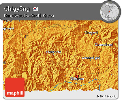Political 3D Map of Chigyŏng