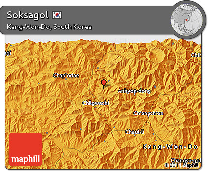 Political 3D Map of Soksagol