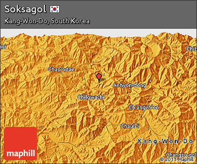 Political 3D Map of Soksagol