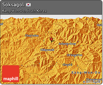 Political 3D Map of Soksagol