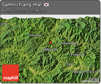 Satellite 3D Map of Samnich'ang-mal