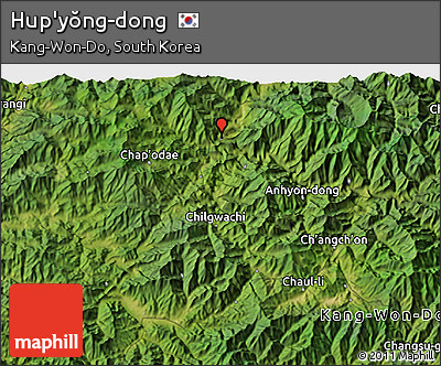 Satellite 3D Map of Hup'yŏng-dong