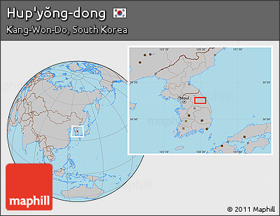 Gray Location Map of Hup'yŏng-dong