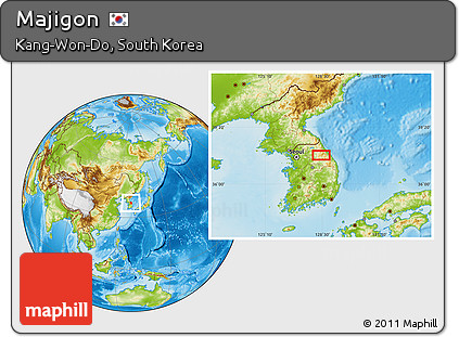 Physical Location Map of Majigon