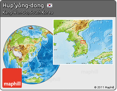Physical Location Map of Hup'yŏng-dong