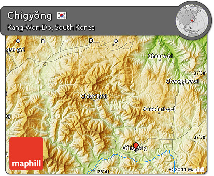 Physical Map of Chigyŏng