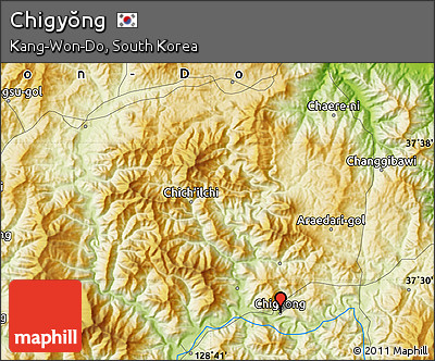 Physical Map of Chigyŏng