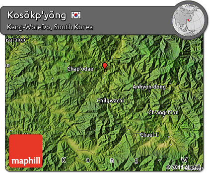Satellite Map of Kosŏkp'yŏng