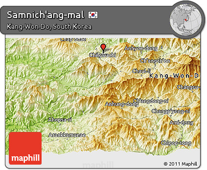 Physical Panoramic Map of Samnich'ang-mal