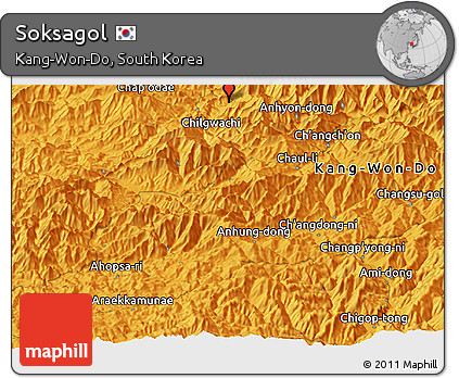 Political Panoramic Map of Soksagol