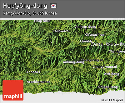 Satellite Panoramic Map of Hup'yŏng-dong
