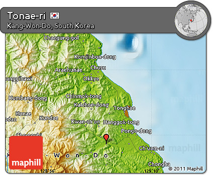 Physical Map of Tonae-ri