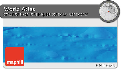 Political Panoramic Map of the Area around 37° 42' 7" N, 129° 7' 30" W