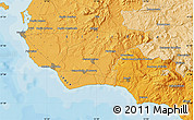 Political Map of the area around 37° 42' 7" N, 12° 49' 29" E