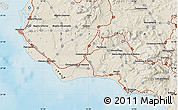 Shaded Relief Map of Mazara del Vallo