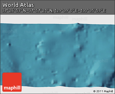 Satellite 3D Map of the Area around 37° 42' 7" N, 130° 7' 30" E