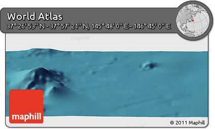 Satellite Panoramic Map of the Area around 37° 42' 7" N, 146° 16' 30" E