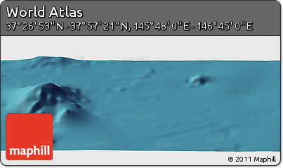 Satellite Panoramic Map of the Area around 37° 42' 7" N, 146° 16' 30" E