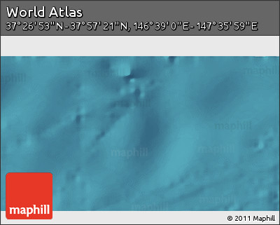 Satellite 3D Map of the Area around 37° 42' 7" N, 147° 7' 30" E