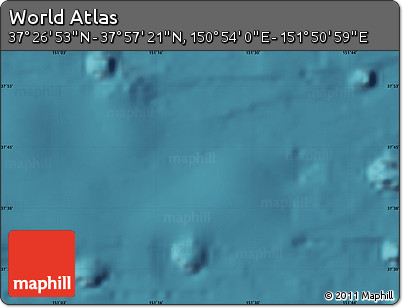 Satellite Map of the Area around 37° 42' 7" N, 151° 22' 30" E