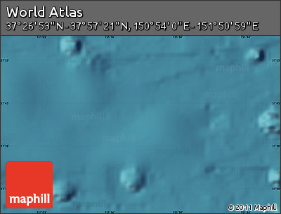 Satellite Map of the Area around 37° 42' 7" N, 151° 22' 30" E
