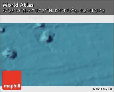 Satellite 3D Map of the Area around 37° 42' 7" N, 152° 13' 29" E