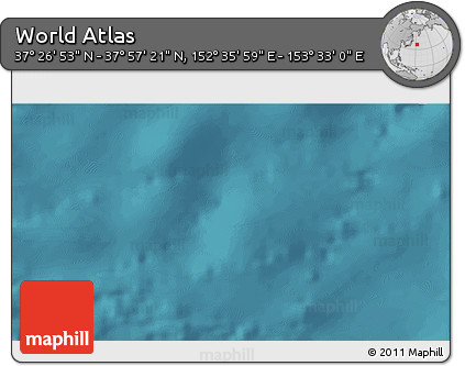 Satellite 3D Map of the Area around 37° 42' 7" N, 153° 4' 29" E