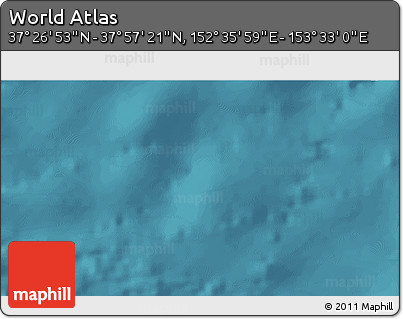 Satellite 3D Map of the Area around 37° 42' 7" N, 153° 4' 29" E