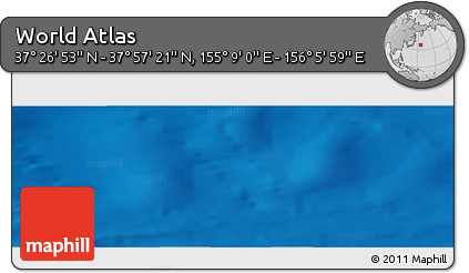 Physical Panoramic Map of the Area around 37° 42' 7" N, 155° 37' 30" E
