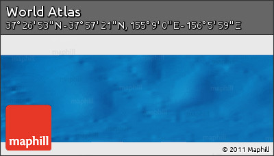 Physical Panoramic Map of the Area around 37° 42' 7" N, 155° 37' 30" E