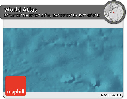 Satellite 3D Map of the Area around 37° 42' 7" N, 157° 19' 29" E