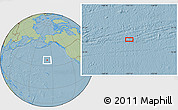 Savanna Style Location Map of the area around 37° 42' 7" N, 157° 10' 30" W, hill shading