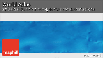 Physical Panoramic Map of the Area around 37° 42' 7" N, 158° 10' 30" E