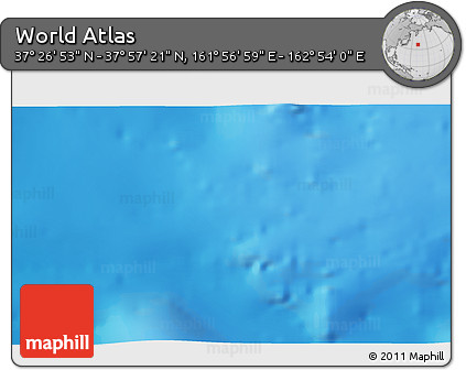 Physical 3D Map of the Area around 37° 42' 7" N, 162° 25' 30" E