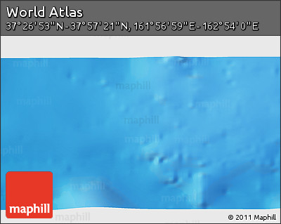 Physical 3D Map of the Area around 37° 42' 7" N, 162° 25' 30" E