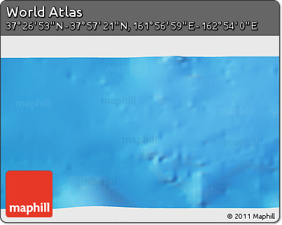 Physical 3D Map of the Area around 37° 42' 7" N, 162° 25' 30" E