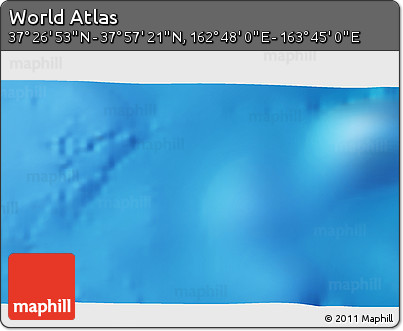 Physical 3D Map of the Area around 37° 42' 7" N, 163° 16' 30" E