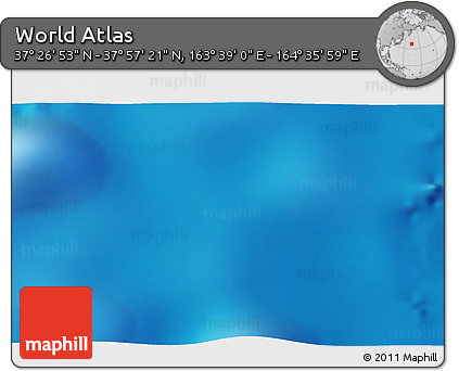 Physical 3D Map of the Area around 37° 42' 7" N, 164° 7' 30" E