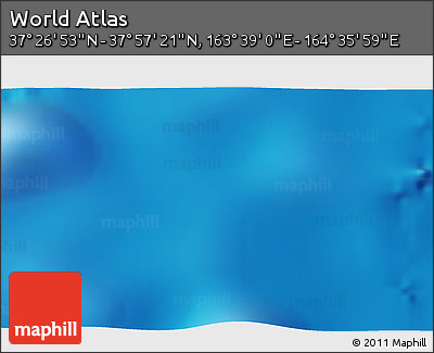 Physical 3D Map of the Area around 37° 42' 7" N, 164° 7' 30" E