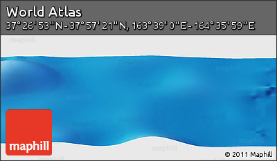 Physical Panoramic Map of the Area around 37° 42' 7" N, 164° 7' 30" E