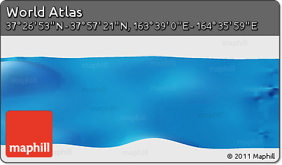 Physical Panoramic Map of the Area around 37° 42' 7" N, 164° 7' 30" E