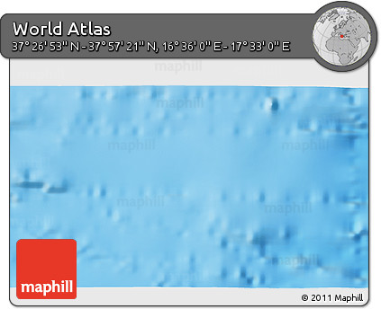 Physical 3D Map of the Area around 37° 42' 7" N, 17° 4' 30" E