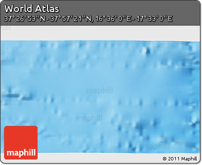 Physical 3D Map of the Area around 37° 42' 7" N, 17° 4' 30" E
