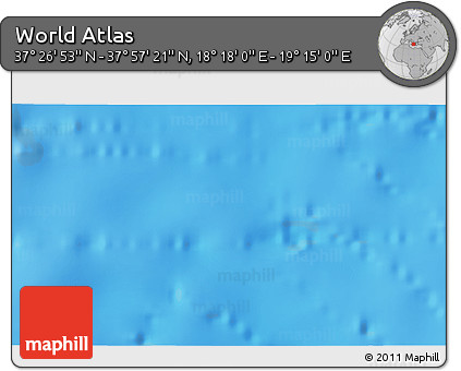 Physical 3D Map of the Area around 37° 42' 7" N, 18° 46' 29" E