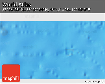 Physical 3D Map of the Area around 37° 42' 7" N, 18° 46' 29" E