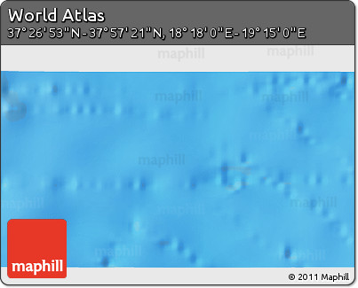 Physical 3D Map of the Area around 37° 42' 7" N, 18° 46' 29" E