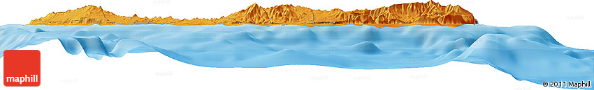 Political Horizon Map of the Area around 37° 42' 7" N, 25° 25' 29" W Political Horizon Map of the Area around 37° 42' 7" N, 25° 25' 29" W