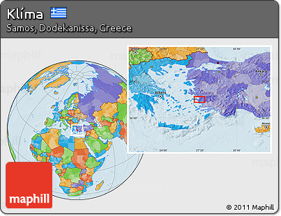 Political Location Map of Klíma