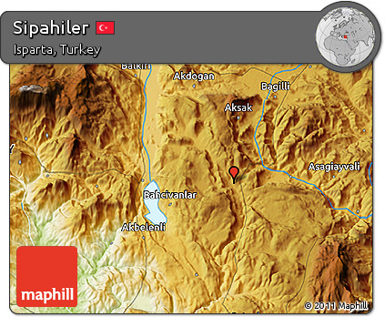Physical 3D Map of Sipahiler